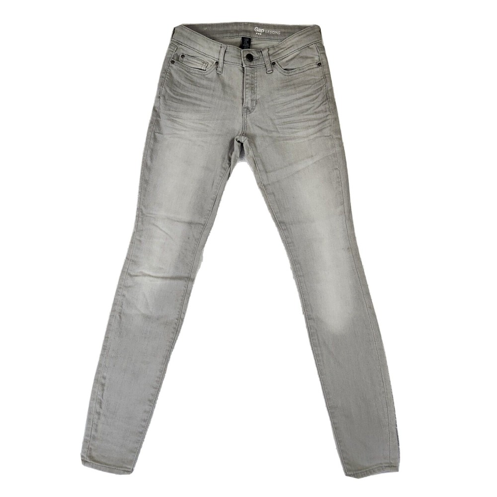 Gap Legging Bleached Grey Denim Jeans Size 0/25
